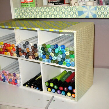 Completed Copic storage