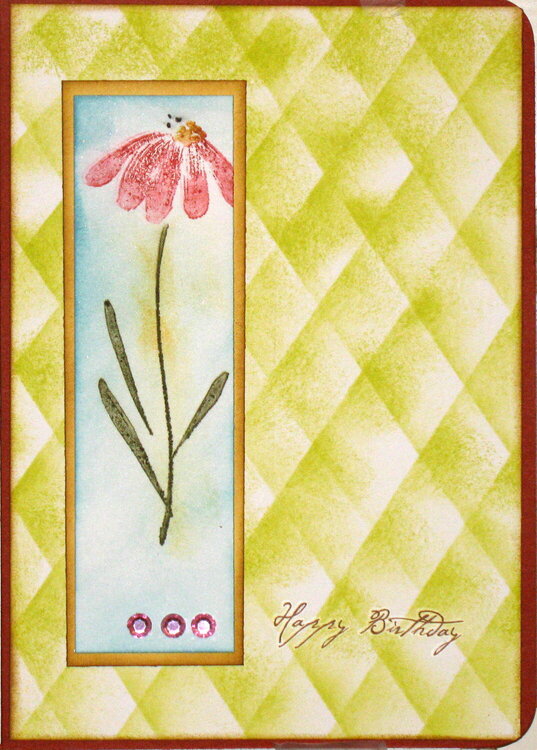 &quot;Quilted&quot;Top card