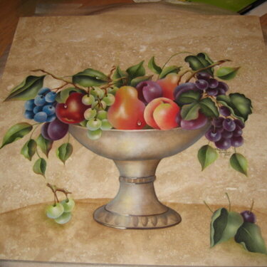 Painted Fruit bowl