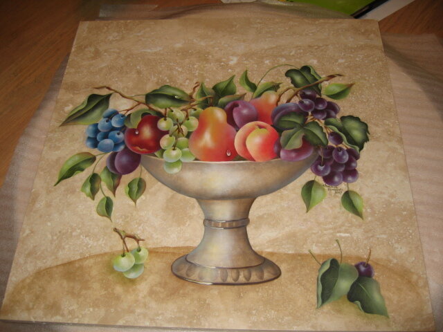 Painted Fruit bowl