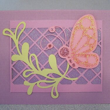Butterfly and Vine Card