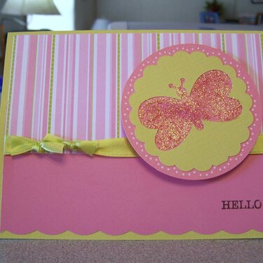 Scallop Butterfly Card