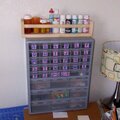 Paint and glitter storage