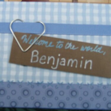 baby card for Benjamin (outside)