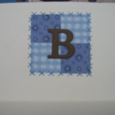 baby card for Benjamin (inside)