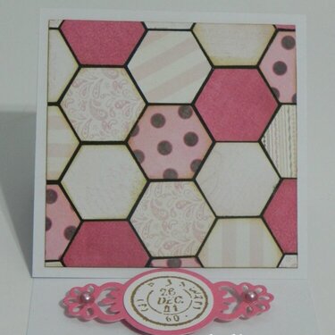 Hexagon Easel Card