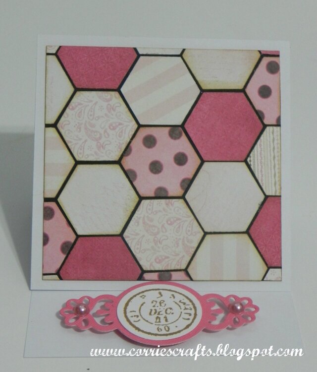 Hexagon Easel Card