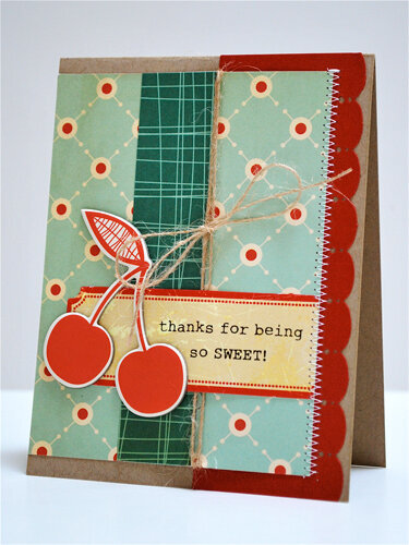 &quot;thanks for being so SWEET!&quot; card