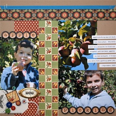 apple picking **October Scrapbook Nook Kit**