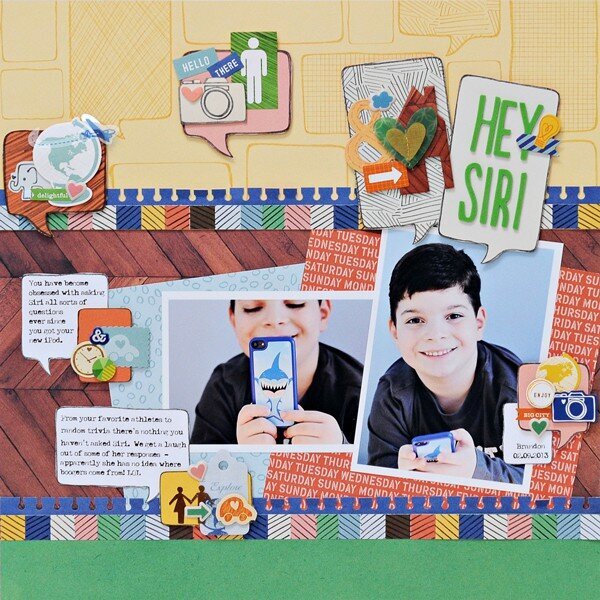 &quot;Shape Up Your Scrapbooking&quot; Theme: Hey Siri