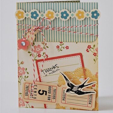 &quot;thanks a million&quot; card