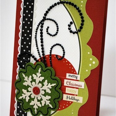 Snowflake Swirl card **December Nook Kit**