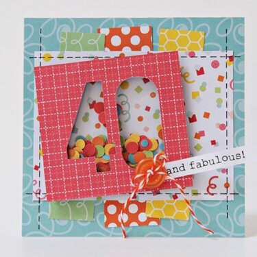 "40 and fabulous!" card 
