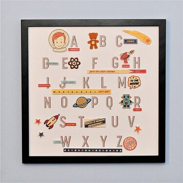 Rocket Age ABC Wall Art **October Afternoon GDT**