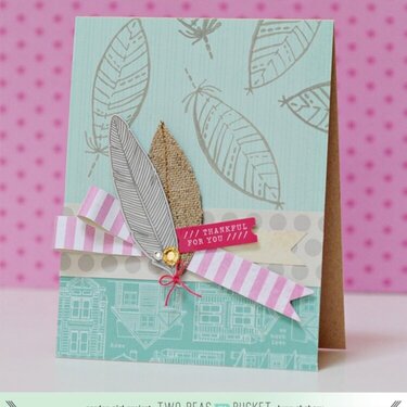 Finally Friday: "thankful for you" card