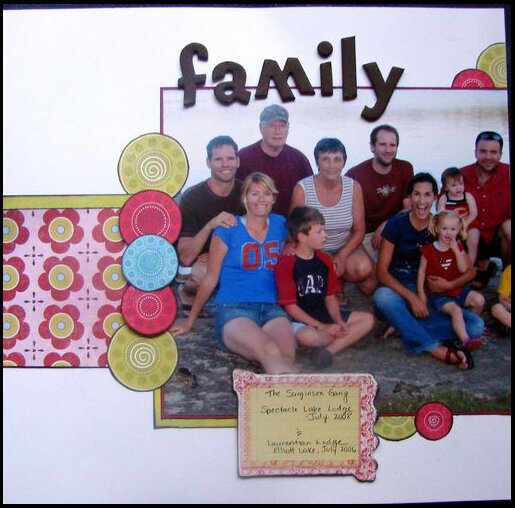 family - left page