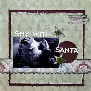 shy with santa