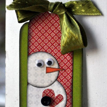 Christmas tag - Snowman