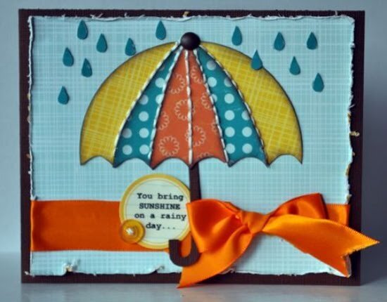 you bring sunshine on a rainy day (card)