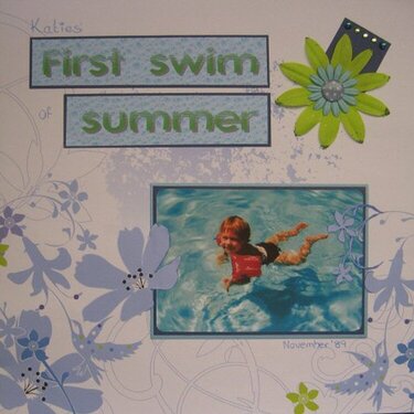 First swim