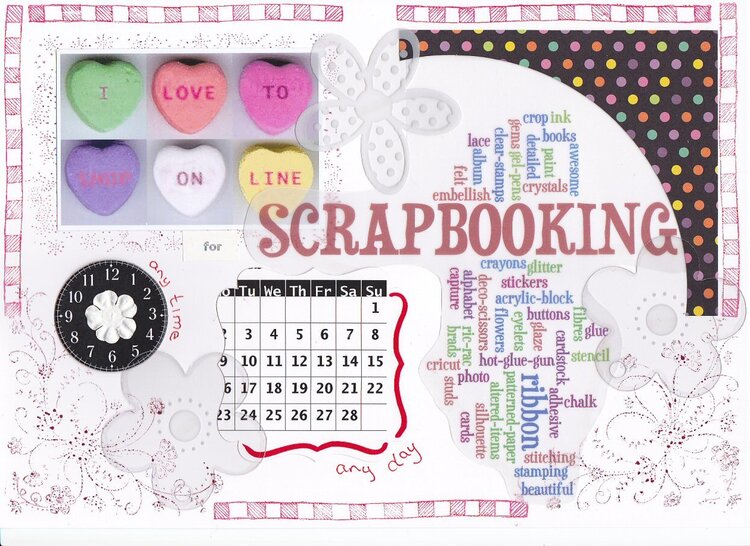 I love to shop online for scrapbooking