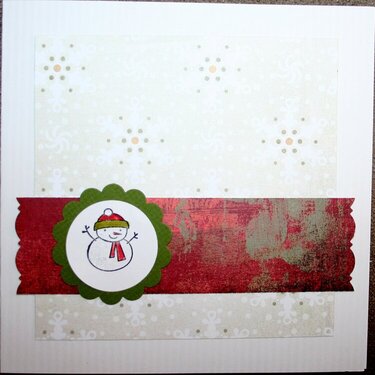 Little snowman card 3