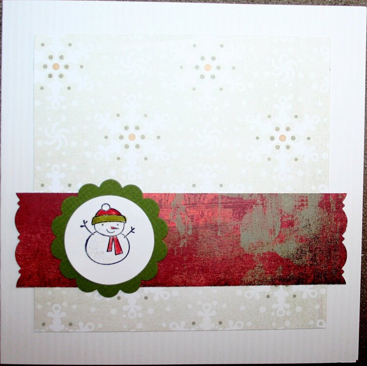 Little snowman card 3