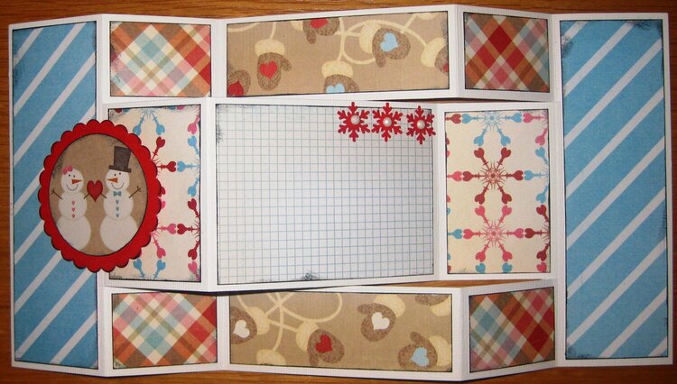 Snowday Trifold card