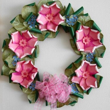 Primose paper wreath