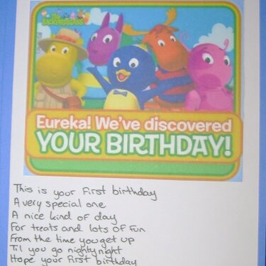 Inside of Birthday Card