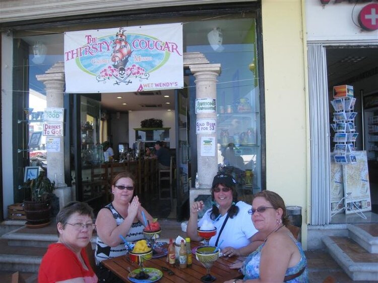 Me and the girls in Cozumel Mexico