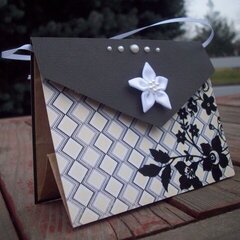 Paper bag gift card holder