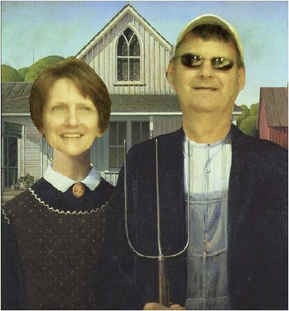 American Gothic a la Obadiah and her DH