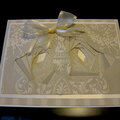 Iris Folded Wedding Bell card