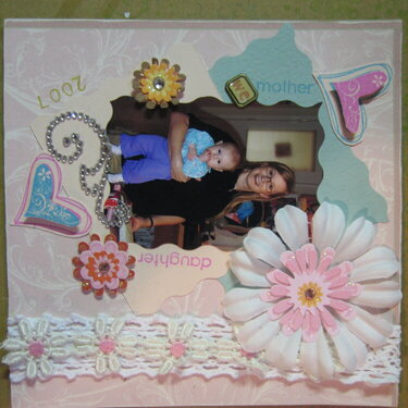 Mother/Daughter 6x6 magnet