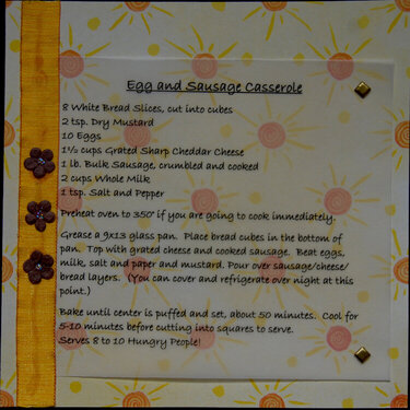 Egg &amp; Sausage Casserole
