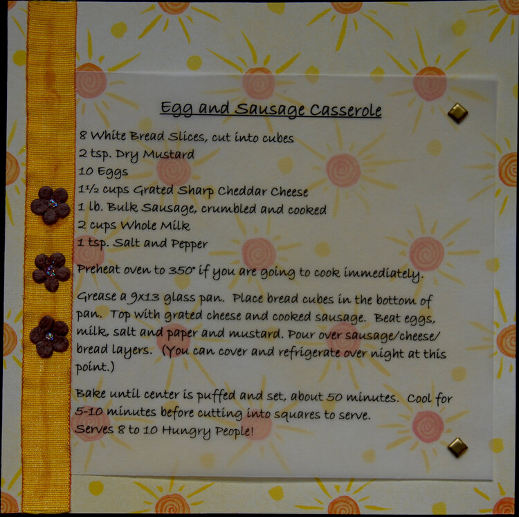 Egg &amp; Sausage Casserole