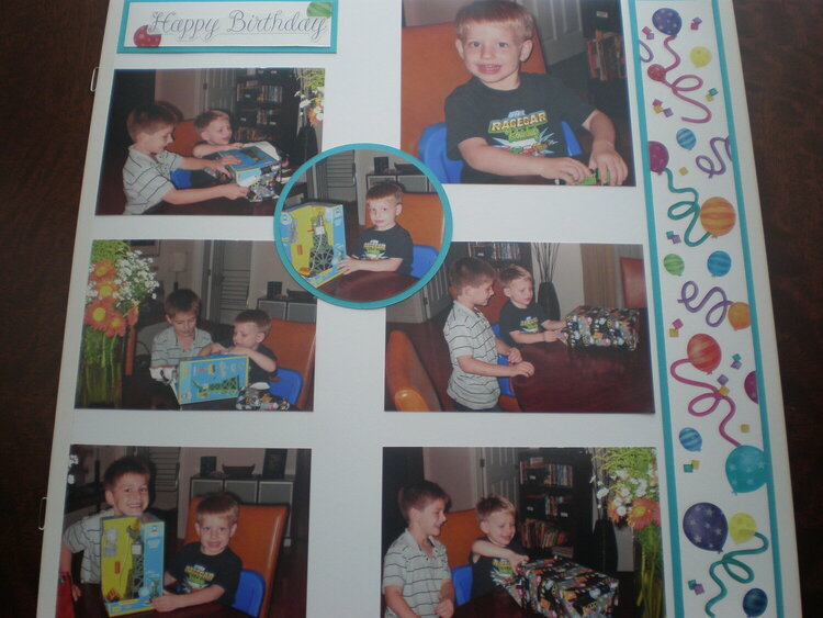 Lucas&#039;s 3rd birthday-right page 2