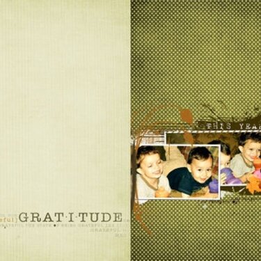 Thankful album, pg 3 - 4