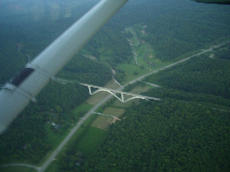 Natchez Trace from the air