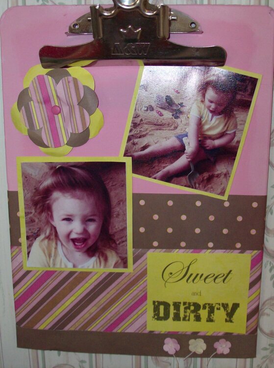Sweet and Dirty...altered clipboard