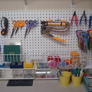 Closer view of my new pegboard