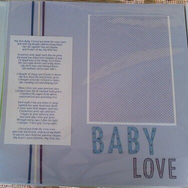 Baby Love Left Page