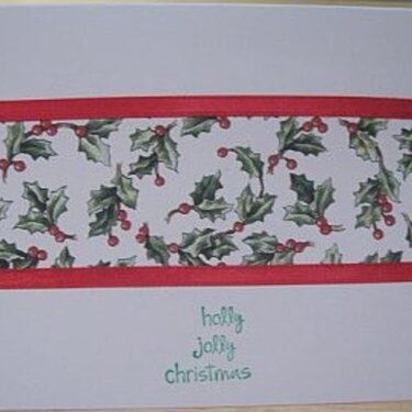 Holly Jolly Christmas Card version 2