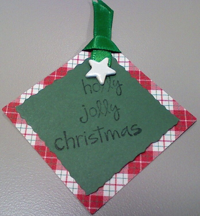 Holly Jolly Christmas Tag