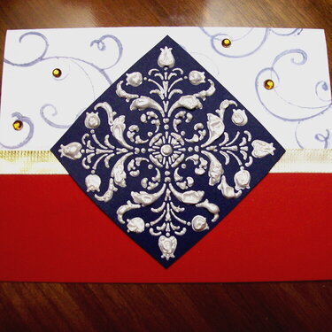 Medallion/July Card Challenge/Red, Blue, White