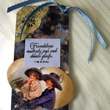 Friendships Tag/August Mini Layout Tag