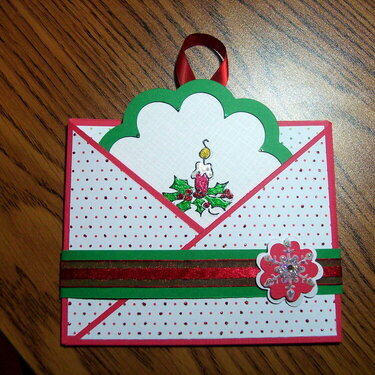 Criss Cross Card with Message Ornament