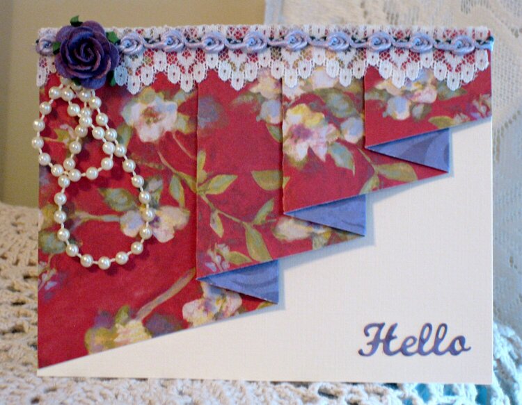 Card 24 ~ Drapery Card dedicated to Adele....&quot;Hello&quot;