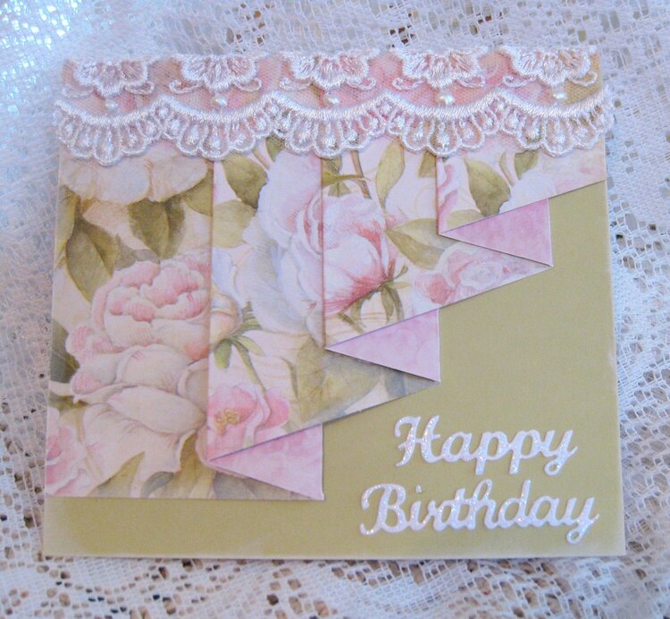 Card 30 ~ Last Pleated Card...I swear :o)